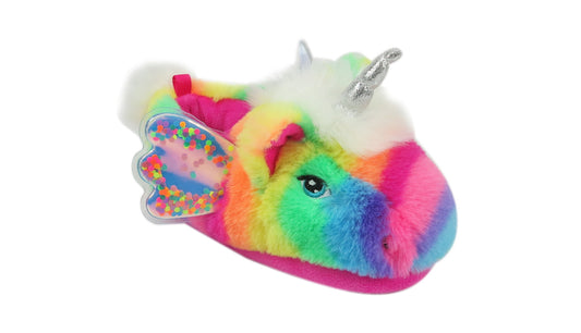 Wonder Nation Confetti Unicorn Animal Aline Slipper (Toddler Girls)