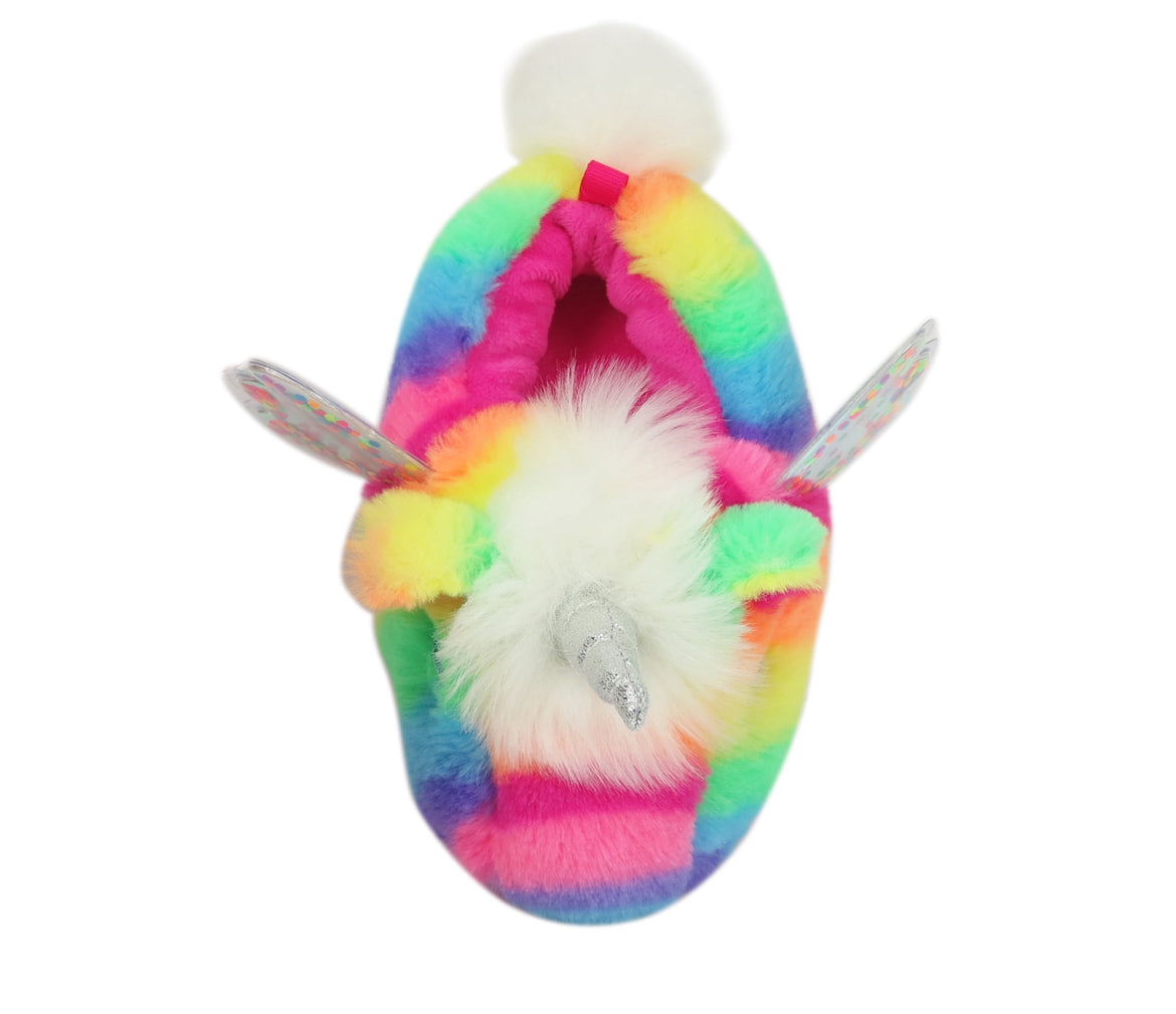 Wonder Nation Confetti Unicorn Animal Aline Slipper (Toddler Girls)