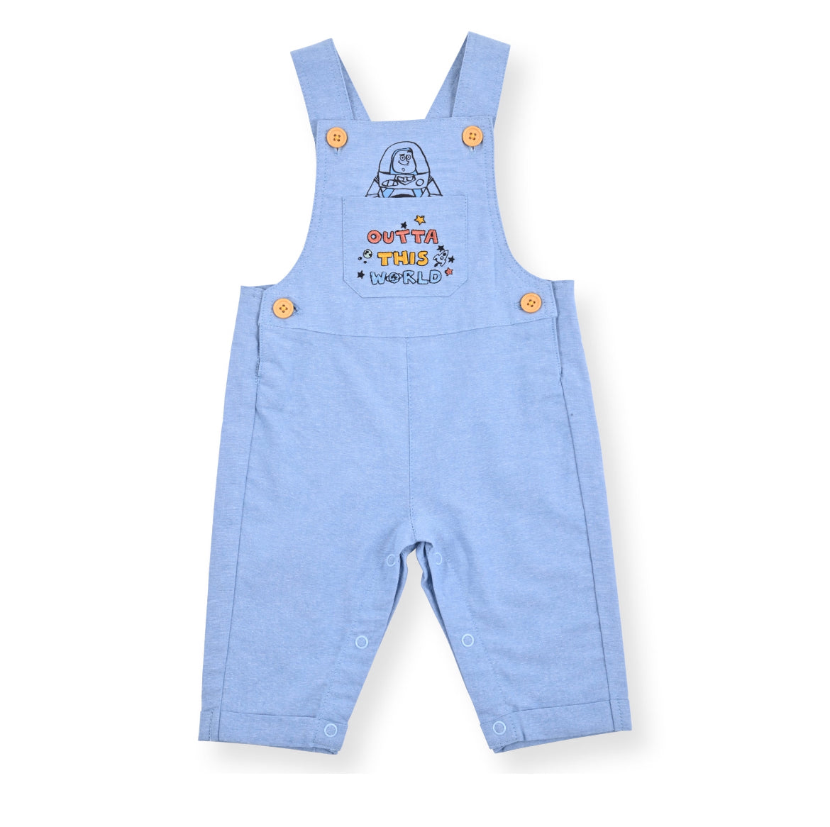 Disney Pixar Toy Story Baby Boy T-Shirt and Overall Set, 2-Piece