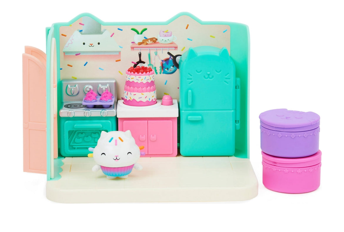 Gabby’s Dollhouse, Bakey with Cakey Kitchen Playset with Figure 37405