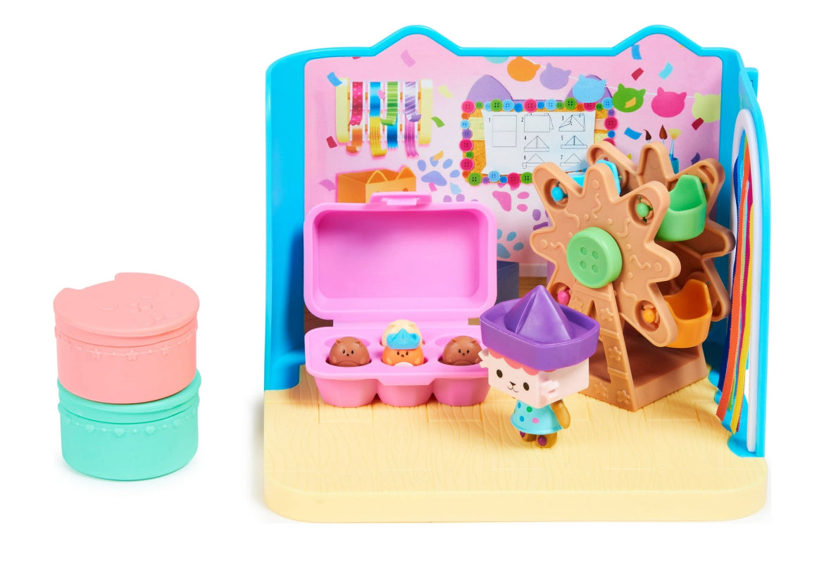Gabby's Dollhouse, Baby Box Craft-A-Riffic Room Playset with Cat Figure 38083