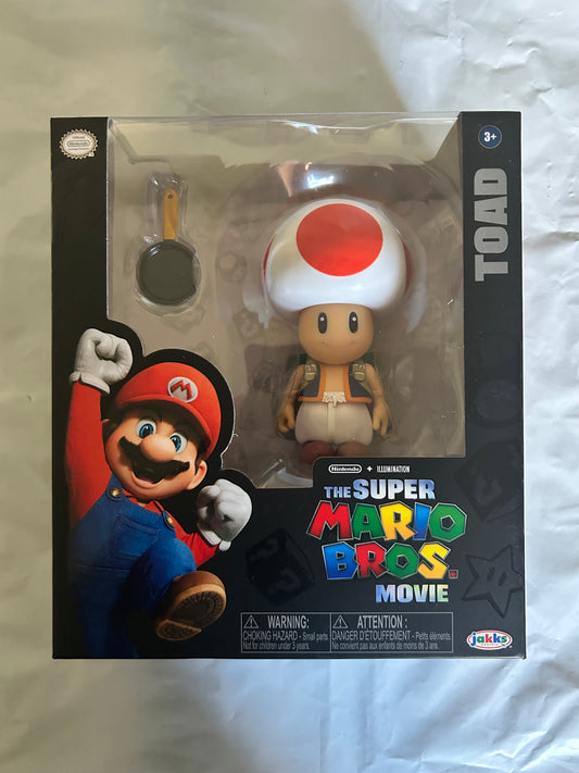 Nintendo Super Mario Bros Movie Toad Collectible Action Figure 41719