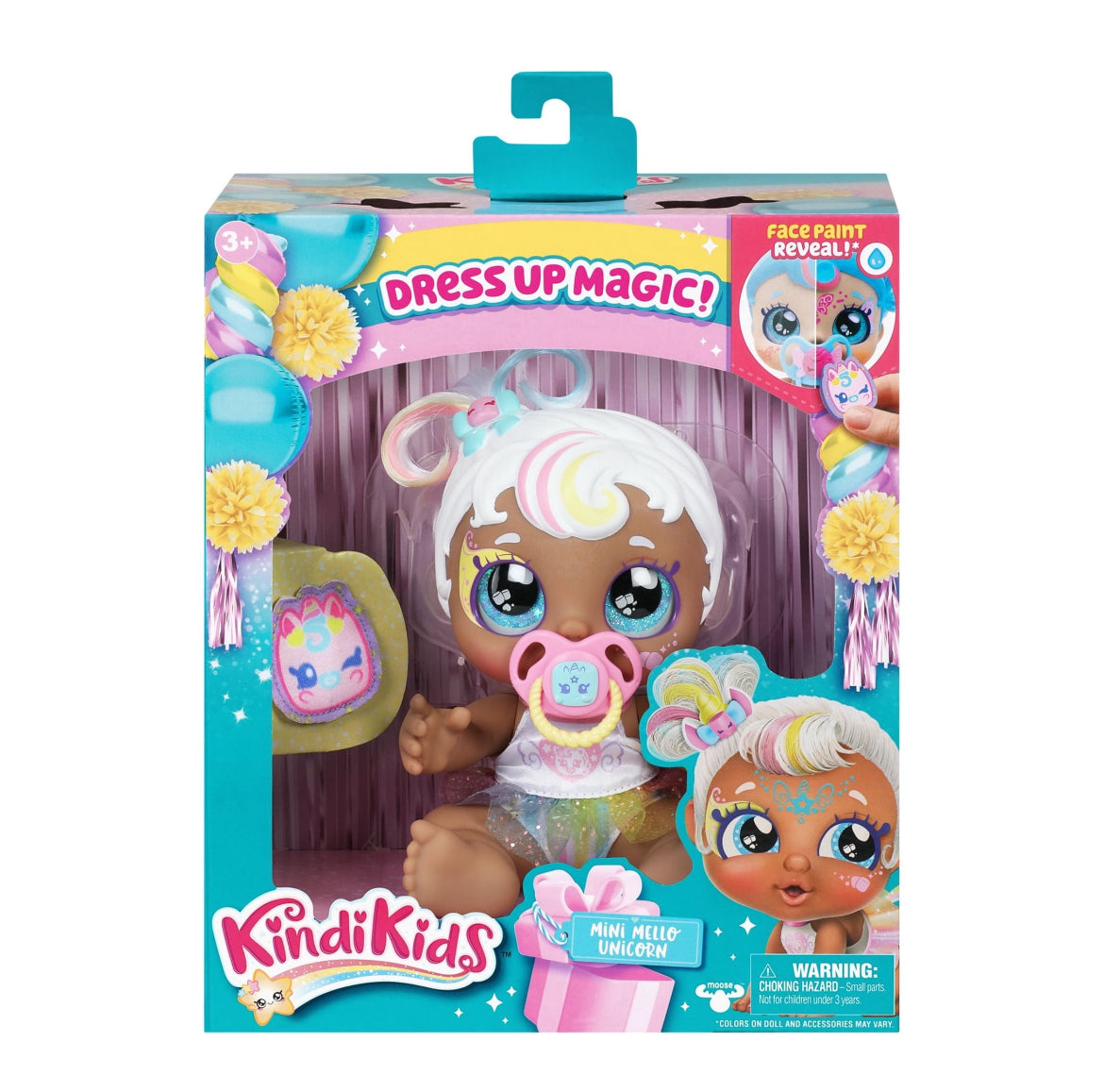 Kindi Kids Magic Baby Sister 8 inch Doll Mini Mello Unicorn 50275