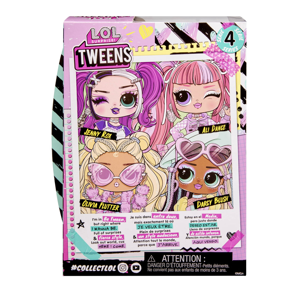 LOL Surprise Tweens Series 4 Fashion Doll Darcy Blush with 15 Surprises 58874