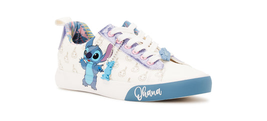 Women's Disney Stitch Low Top Lace Up Sneaker