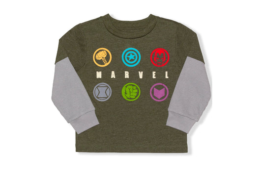 Marvel Toddler Boys Long Sleeve Tee