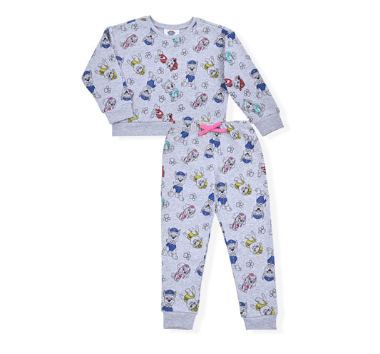 Paw Patrol Baby Girl Jogger Pant and Crew Neck, 2 Piece Outfit Set