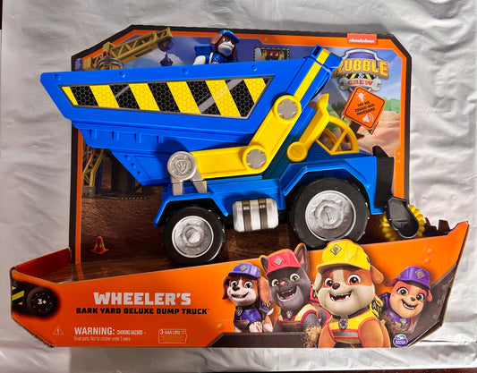 Rubble & Crew Bark Yard Deluxe Dump Truck Construction Vehicle with Lights & Sounds 01800