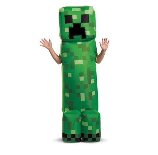 Disguise Minecraft Boys Inflatable Creeper Halloween Costume 01781