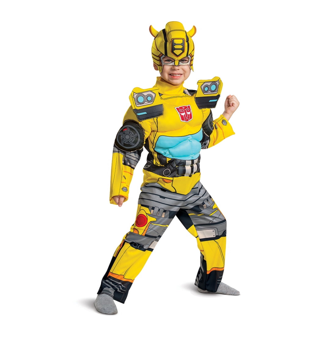 Disguise Hasbro Transformers Bumblebee Muscle Boy's Halloween Costume 2T 01428