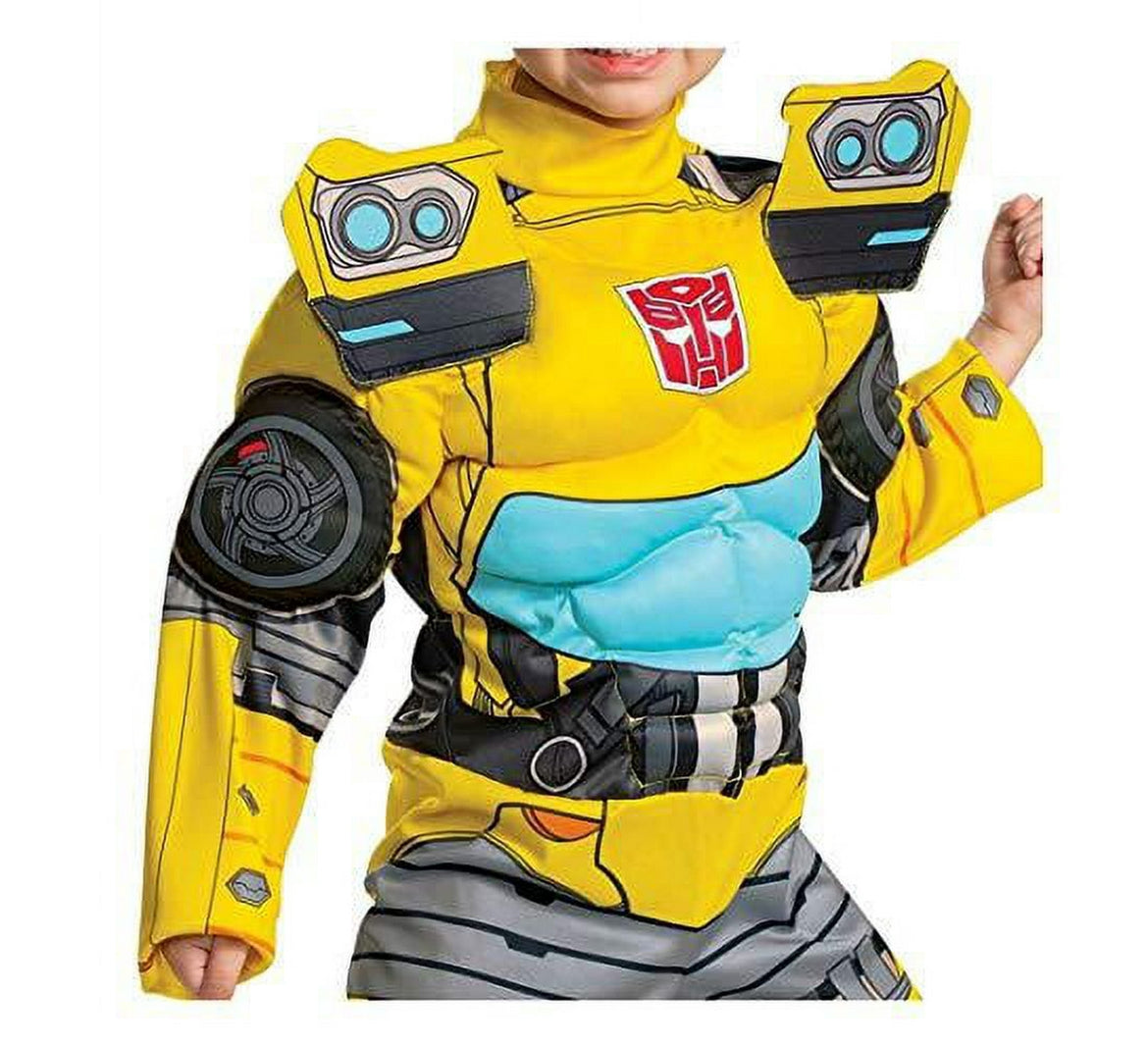 Disguise Hasbro Transformers Bumblebee Muscle Boy's Halloween Costume 2T 01428