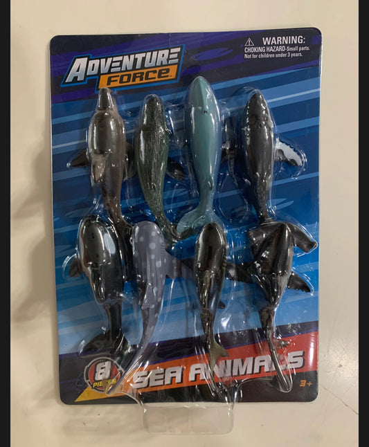 Adventure Force 8-Piece 4” Sea Animal Set 21090