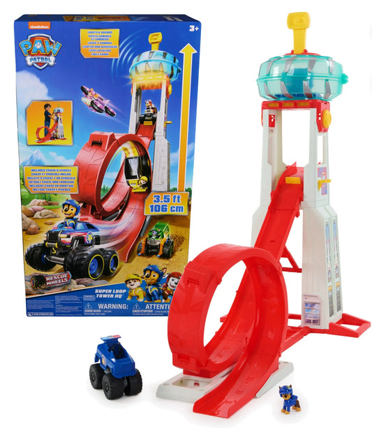 PAW Patrol: Rescue Wheels Super Loop Tower HQ with Lights, Sounds, Vehicle & Figure 01135