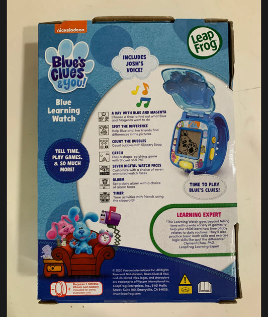 Blue’s Clues & You! Leap Frog Blue Learning Watch 117007