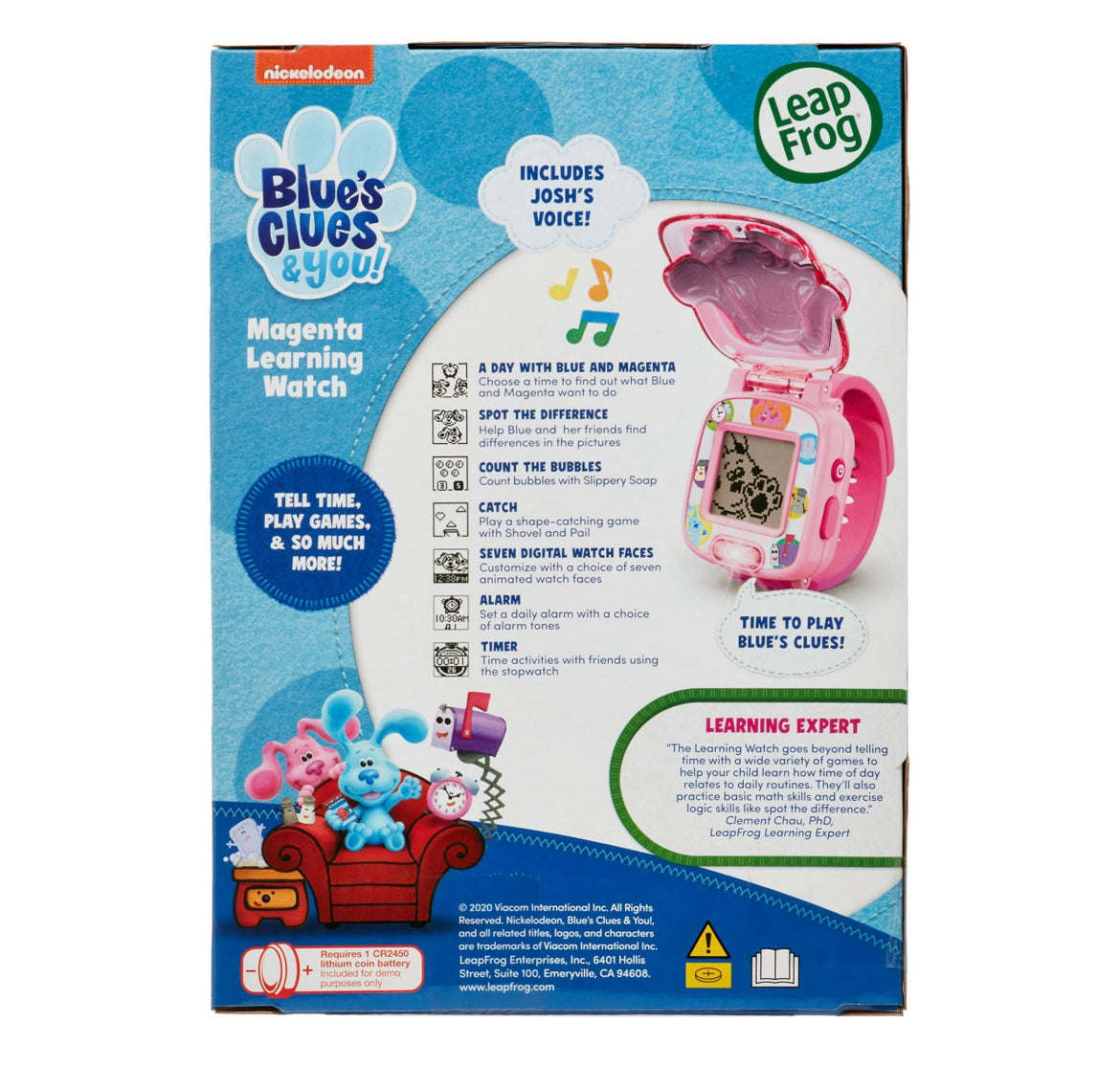 Blue’s Clues & You! Leap Frog Magenta Learning Watch 117601
