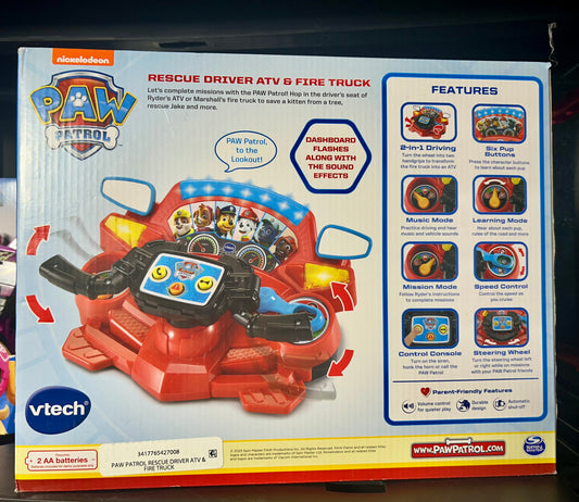 VTech PAW Patrol Rescue Driver ATV & Fire Truck Playset 427008