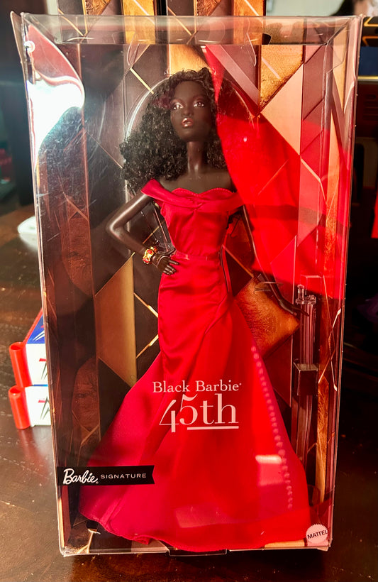 Barbie Signature Collectible 45th Anniversary by Kitty Black Perkins 13” Doll 26146