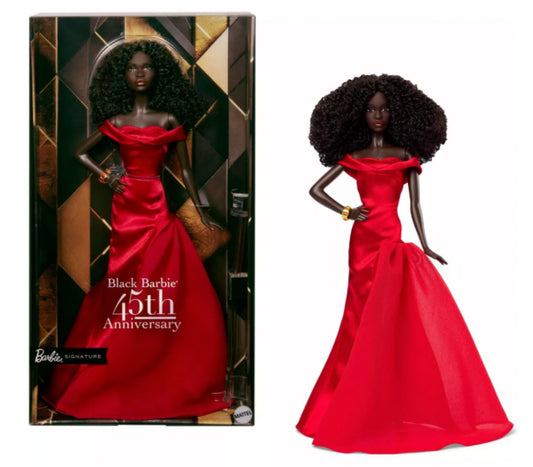 Barbie Signature Collectible 45th Anniversary by Kitty Black Perkins 13” Doll 26146