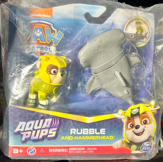 PAW Patrol, Aqua Pups Rubble and Hammerhead Action Figures Set 44679