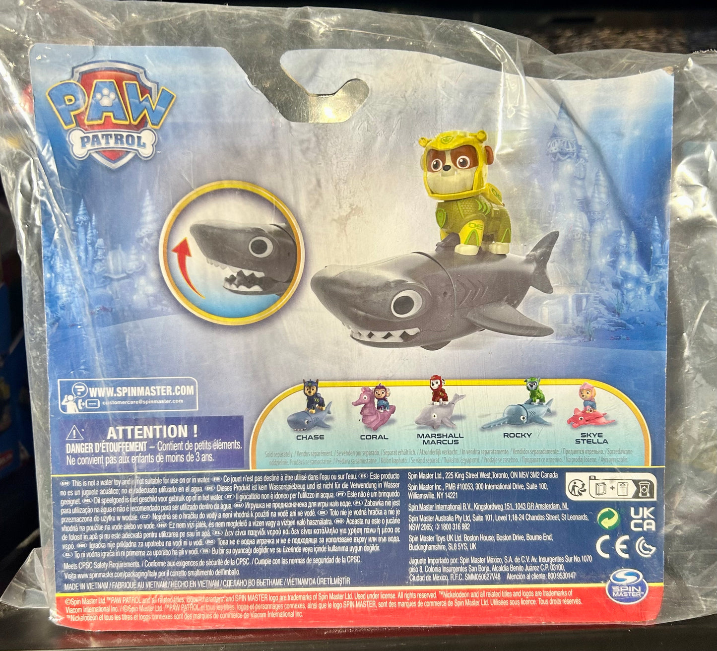 PAW Patrol, Aqua Pups Rubble and Hammerhead Action Figures Set 44679