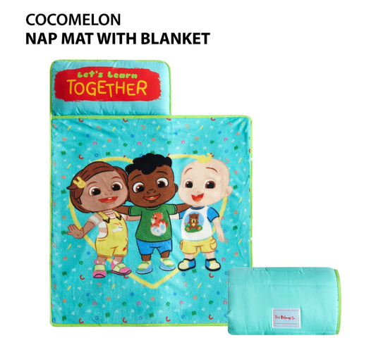 Cocomelon JJ Nap Mat, 21x46” Aqua 99503