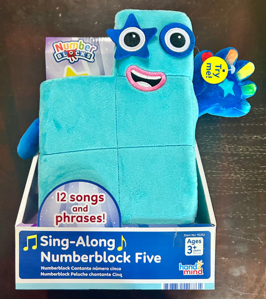 Sing-Along Numberblock Five Musical Plush 11886