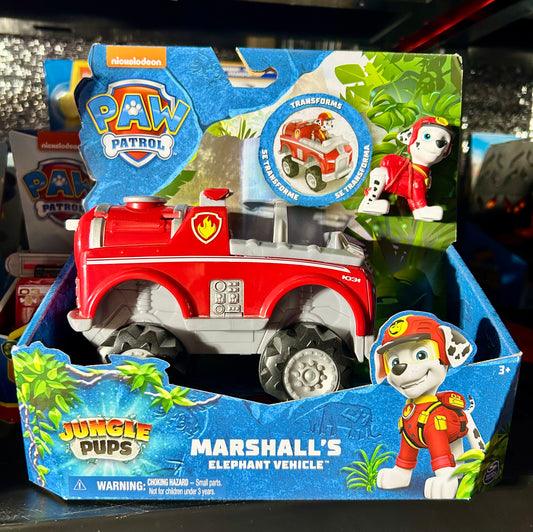 PAW Patrol Jungle Pups, Marshall Elephant Vehicle with Figure 49060