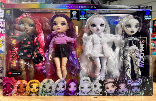 Rainbow High Shadow High Daria Roselyn, Emi Vanda, Natasha Zima & Heather Grayson Doll 4-Pack 42470