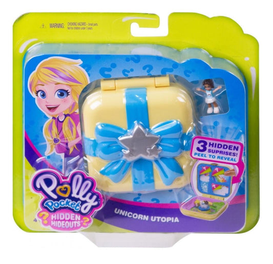 Polly Pocket Hidden Hideouts Unicorn Utopia with 3 Hidden Surprises 74587