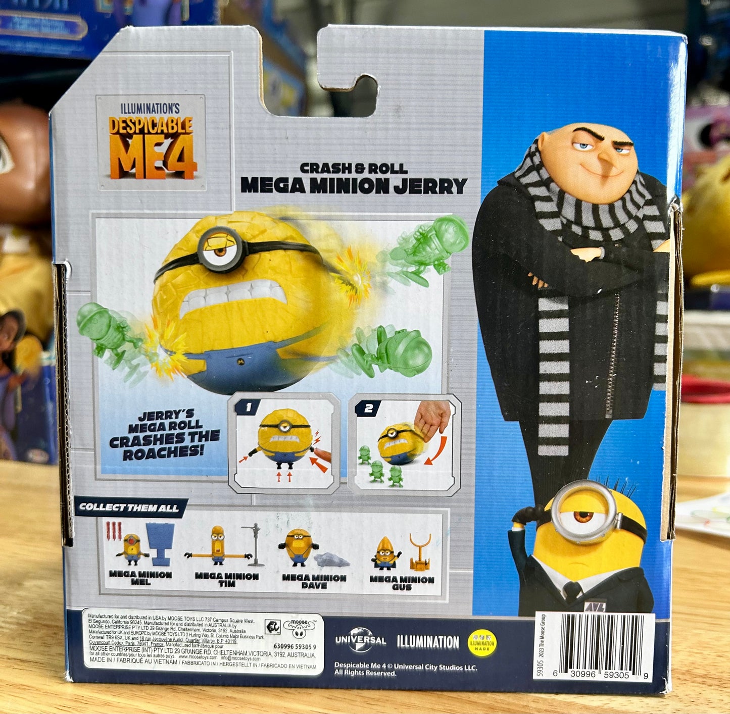Despicable Me Crash & Roll Mega Minion Jerry Action Figure 59305