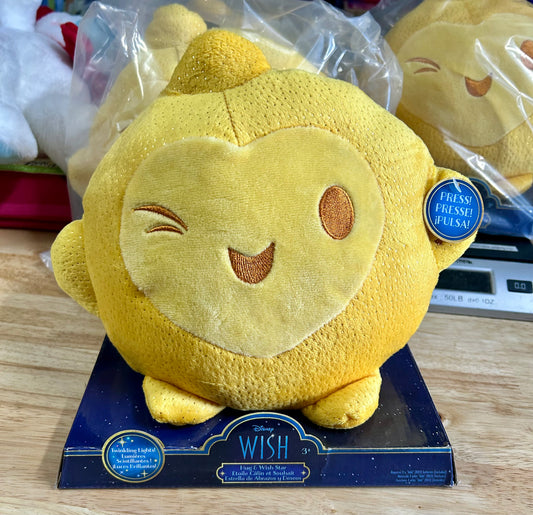 Disney Wish Hug & Wish Star 10” Glowing Stuffed Star Light-Up Plush 10153