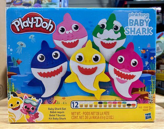Play-Doh Pinkfong Baby Shark Set with 12 Non-Toxic Cans (22 oz) 86531