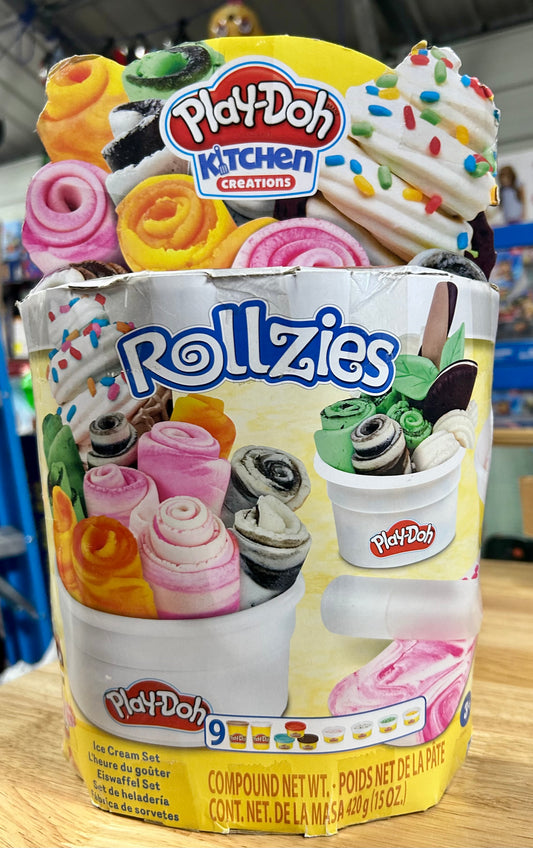 Play-Doh Kitchen Creations Rolled Ice Cream Set, 9 Cans Of Color Burst (15 oz) 86101