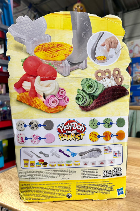 Play-Doh Kitchen Creations Rolled Ice Cream Set, 9 Cans Of Color Burst (15 oz) 86101