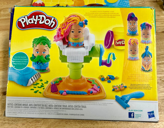 Play-Doh Buzz 'N Cut Barber Shop Toy with Electric Buzzer and 5 Non-Toxic Colors, 2-Ounce Cans 69380