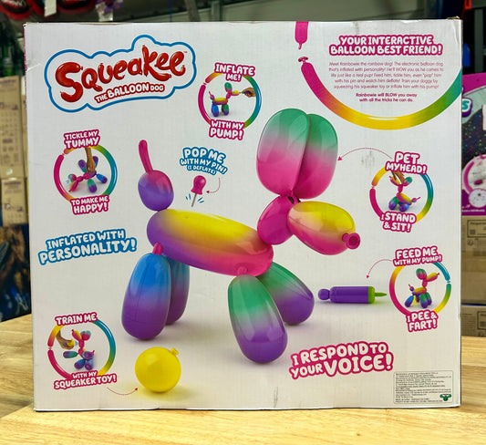 Squeakee Rainbowie the Interactive Balloon Dog 12311