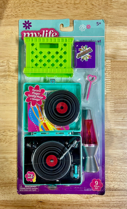 My Life As Trendy Retro Set with Lava Lamp, Record Player, and More for 18" Dolls 29201
