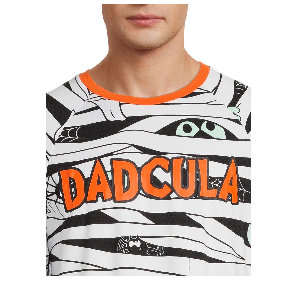 Halloween Men’s Family Glow-in-the-Dark Pajama Set, 2-Piece