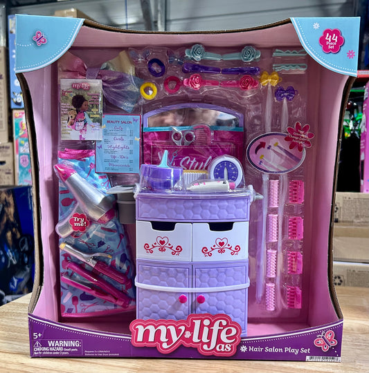 My Life As Hair Salon Play Set for 18 inch Dolls 19152