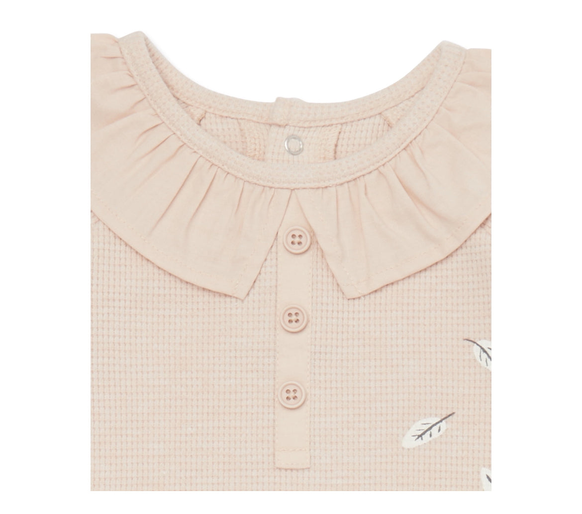 Disney The Lion King Baby Girls Long Sleeve Romper and Headband, 2-Piece Set
