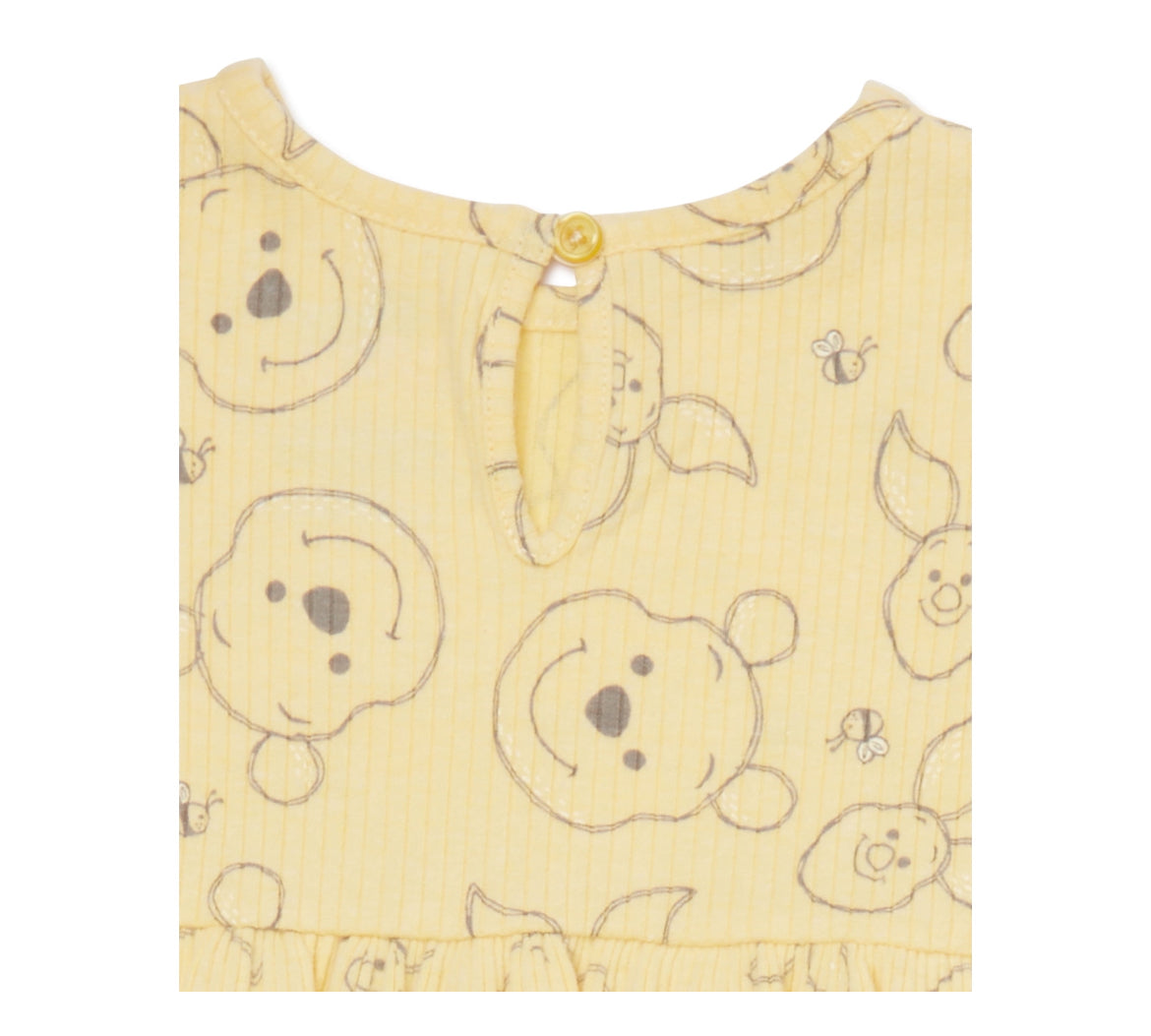 Disney Winnie the Pooh Baby Girls Top, Pants and Headband, 3-Piece Set