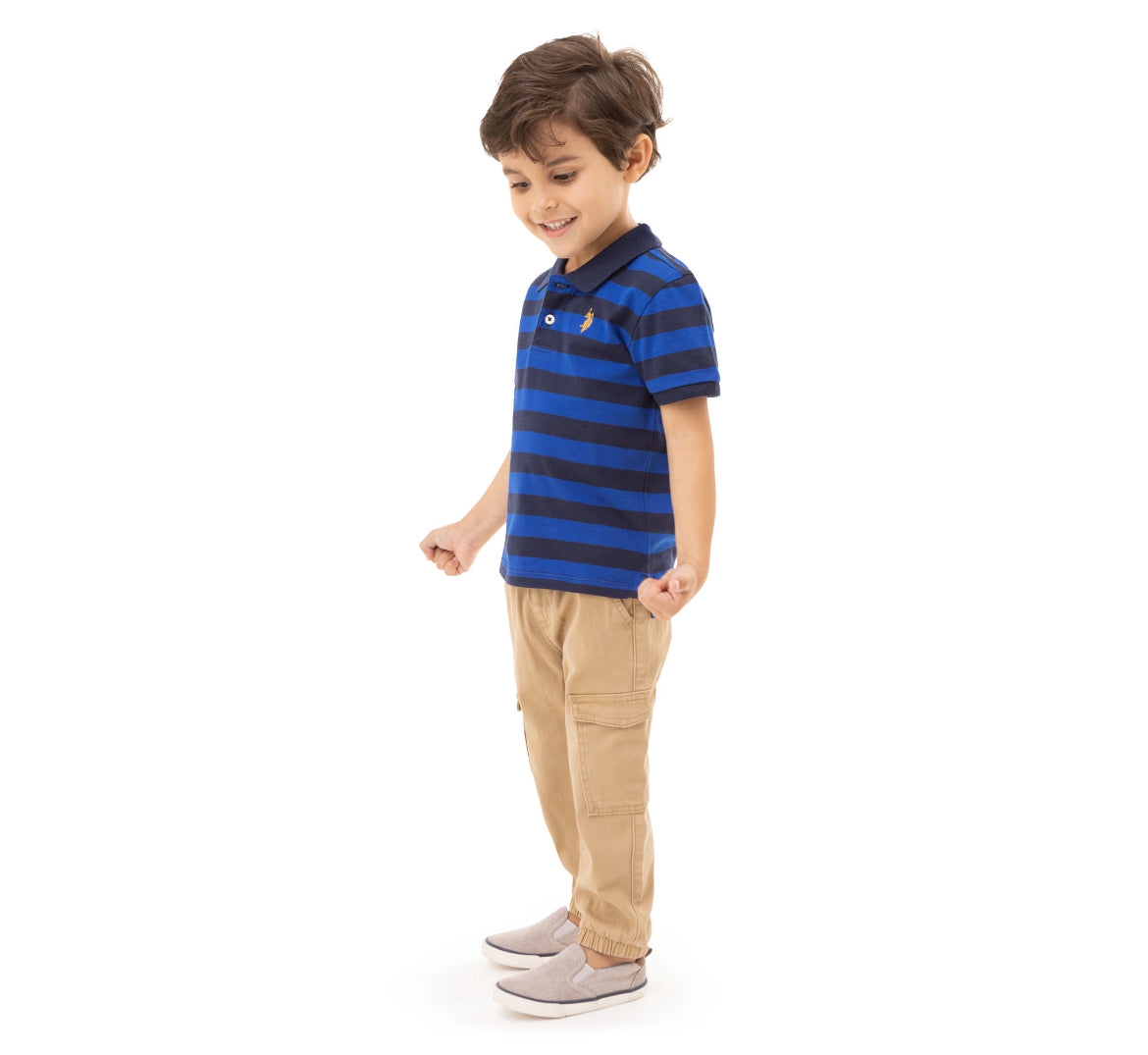 U.S. Polo Assn. Toddler Boy Striped Polo