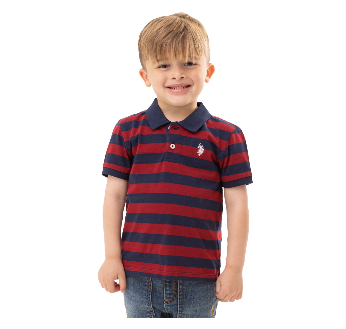 U.S. Polo Assn. Toddler Boy Striped Polo