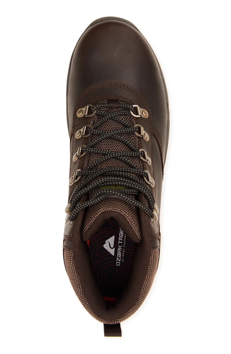 Ozark Trail Men's Shoes Waterproof Lace Up Athletic Boots, Medium Brown Size-11 040711