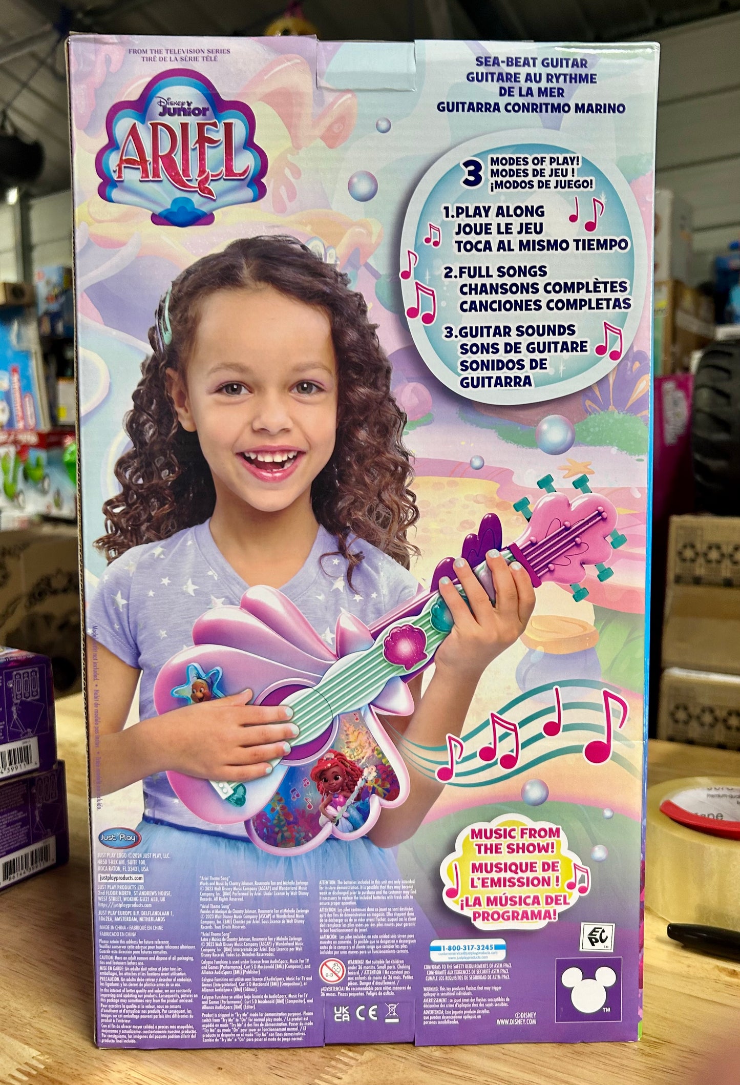 Disney Junior Ariel Sea-Beat Lights and Sounds Guitar 39911