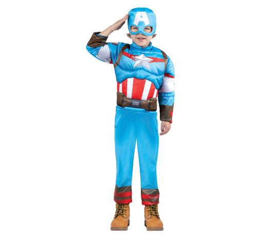 Marvel’s Captain America Toddler 4T Dress Up Halloween Costume 44489