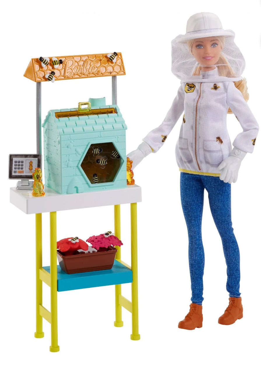 Barbie Careers Beekeeper Doll and Beehive Playset, Blonde Hair 62871