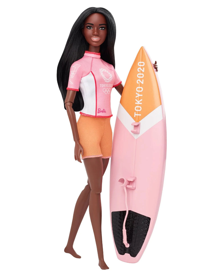 Barbie Olympic Games Tokyo 2020 Surfer Doll And Accessories 81370