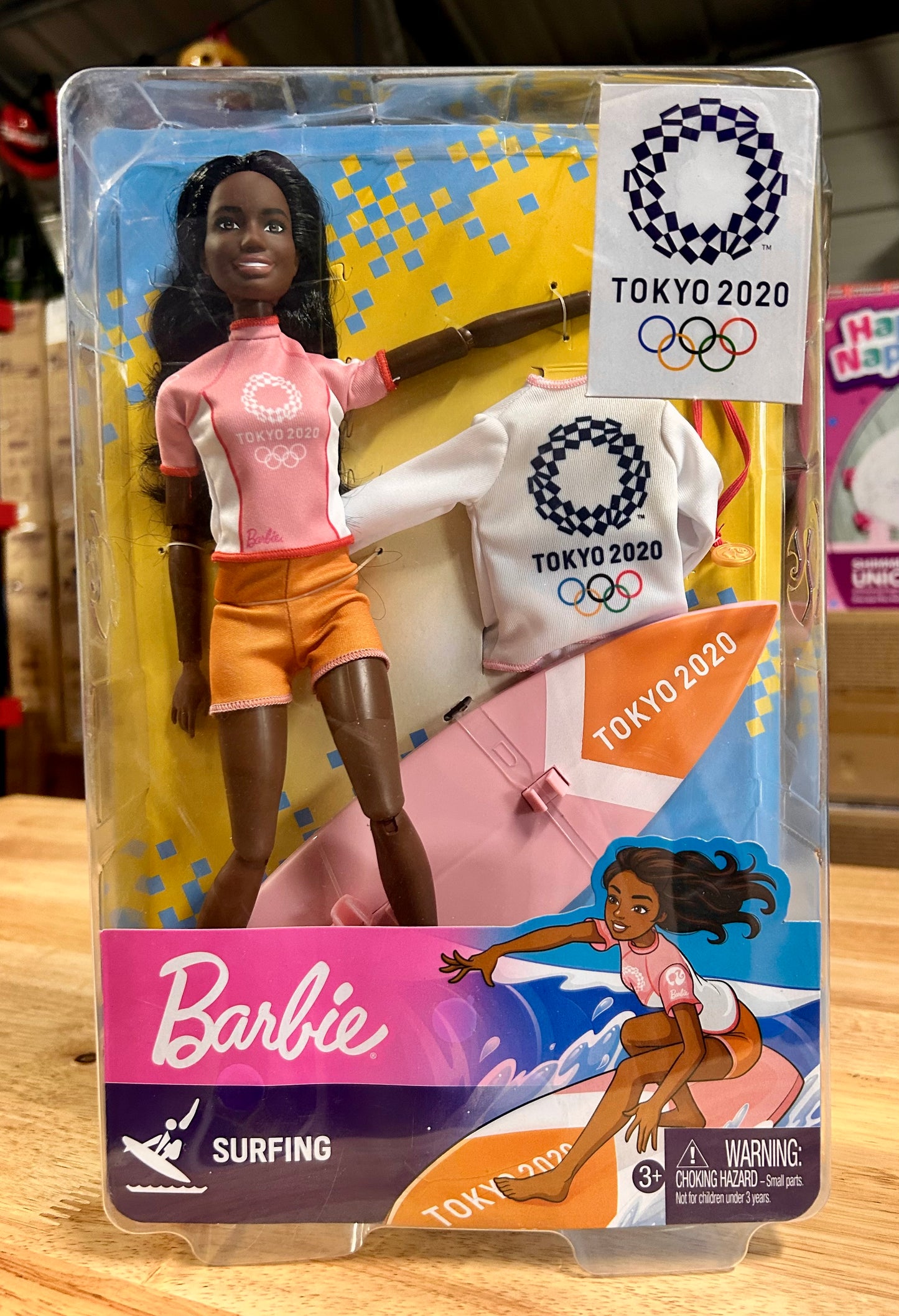 Barbie Olympic Games Tokyo 2020 Surfer Doll And Accessories 81370