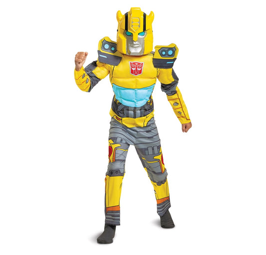 Transformers Bumblebee Muscle Boys S (4-6) Dress Up Halloween Costume 01434